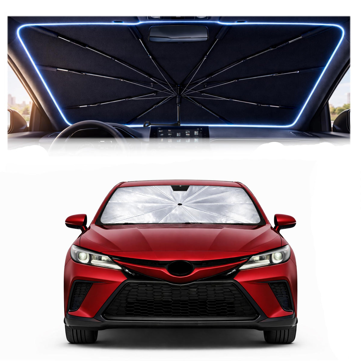 Car Windshield Sun Shade Umbrella for Mercedes Benz GLE 2020-2026