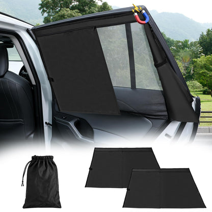 KUST Car Window Shades for 2021-2024 Subaru Outback Accessories, Breathable Mesh Magnetic Window Covers, Rear Back Side Window Sun Shades UV Block Privacy Protection for Baby Camping Napping 2PCS