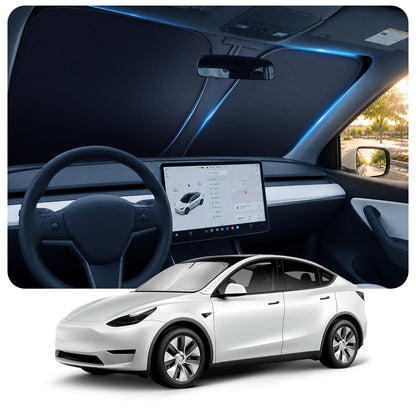 [2026 Upgraded] DooGooCcoo Windshield Sun Shade for Honda Civic 2022-2025 2026 [Cooling Ice-Crystal, 100% Sun Block ] Sunshade for Car Windshield for Honda Civic Sun Shade, Custom Fit Civic.