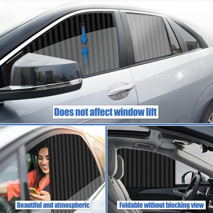 XCBYT Car Privacy Curtains for Side Window, 4 Pack Blackout