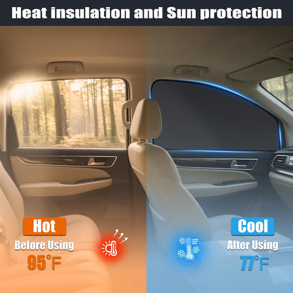 ZATOOTO Magnetic Side Window Sun Shade 4 Pack, Privacy & Insulation