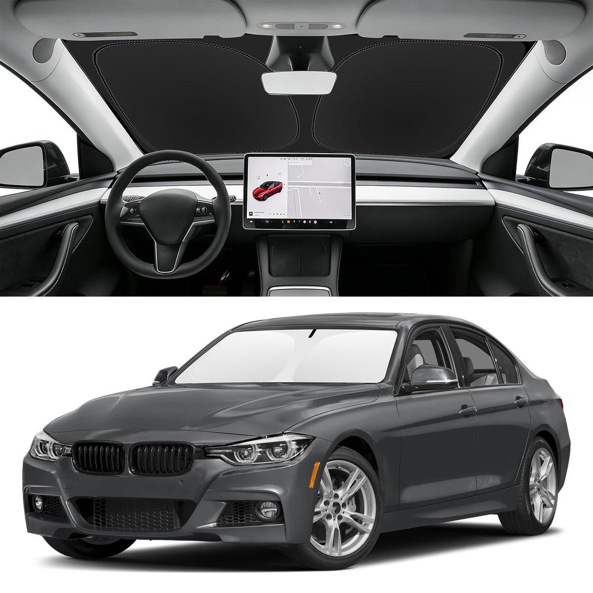 Custom Fit Windshield Sun Shade for BMW X1 2016-2026