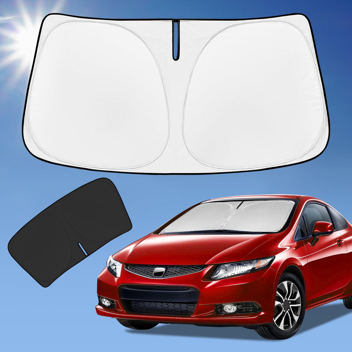 for Toyota Tacoma 2016-2024 2025 2026 Sun Shade Sunshade Windshield Cover