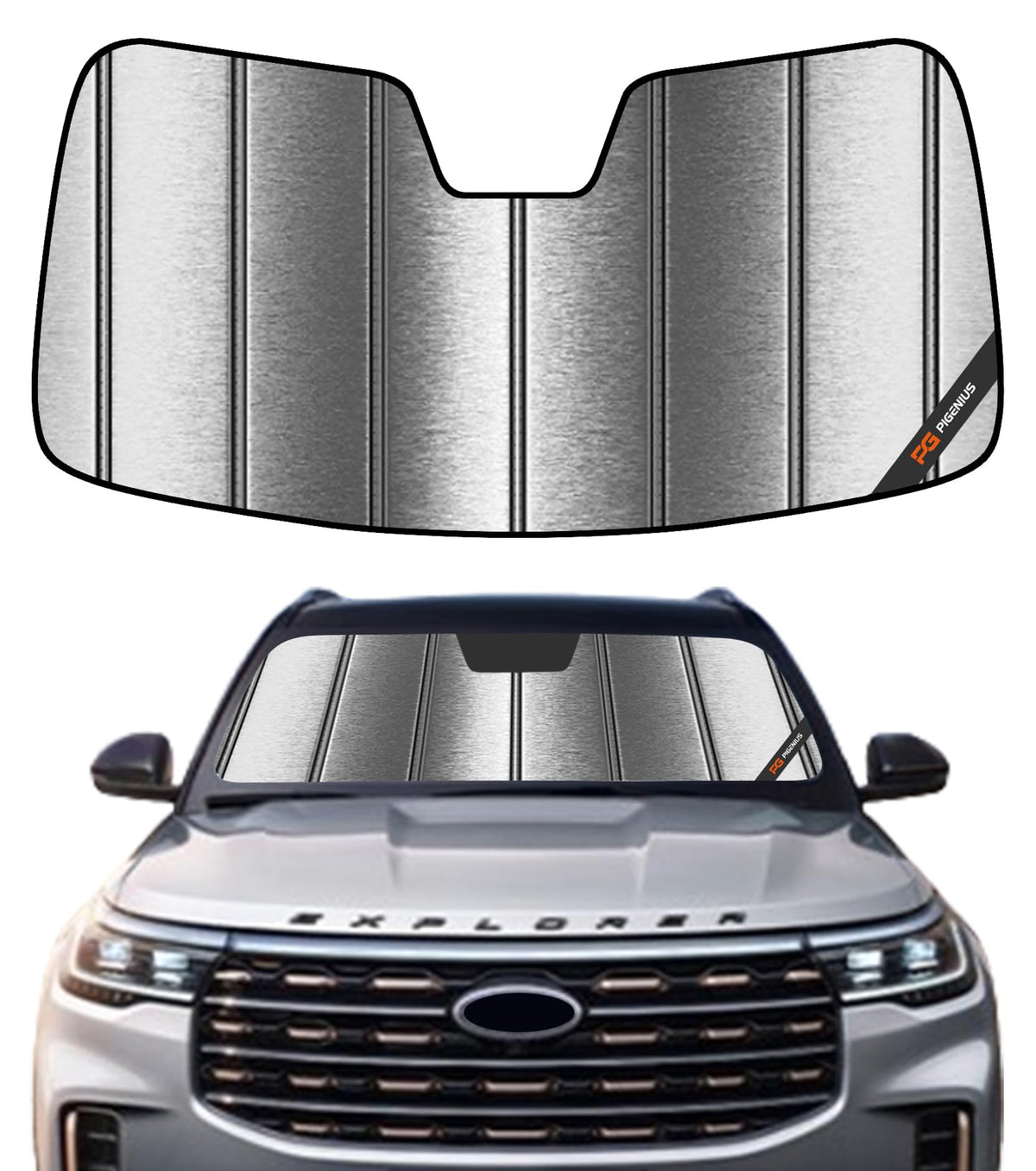 Pigenius Windshield Sun Shade for Ford Expedition 2007-2017, for Lincoln Navigator 2007-2017 - AstraGuard