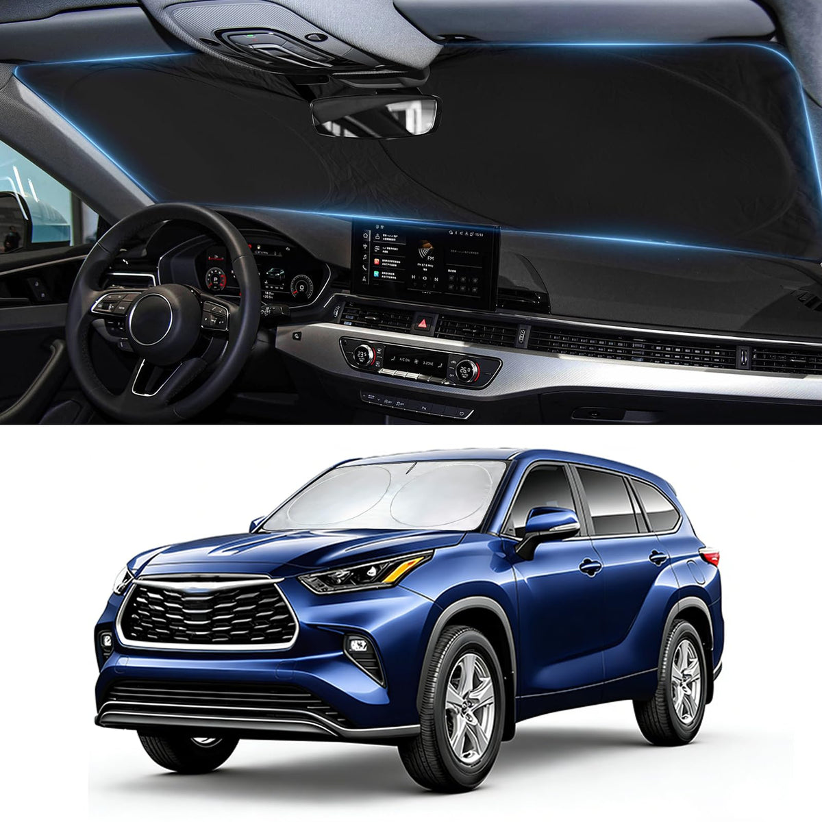 Windshield Sun Shade for Chevrolet Chevy Traverse LS, LT 2018-2026 Sunshade