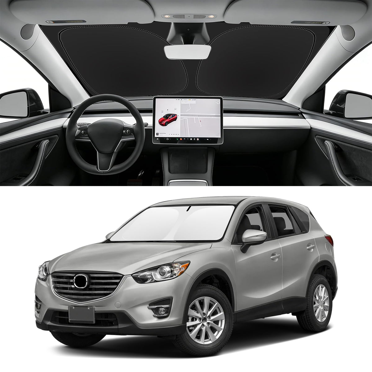 Custom Fit Windshield Sun Shade for BMW X1 2016-2026