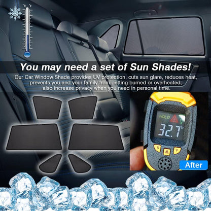 Powerty Car Window Shades for Toyota RAV4 2019-2025 Accessories Side Rear Window Covers Sunshade Magnetic Breathable Mesh Car Priavcy Sun Shades Curtains for Camping, Baby, Napping 6PCS