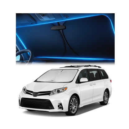 Magnelex Windshield Sun Shade for Kia K5 2021-2026 / Hyundai Sonata 2020-2026, Foldable Car Window Sunshade, Heat & UV Visor Cover, Reflective Front Shades Accessories