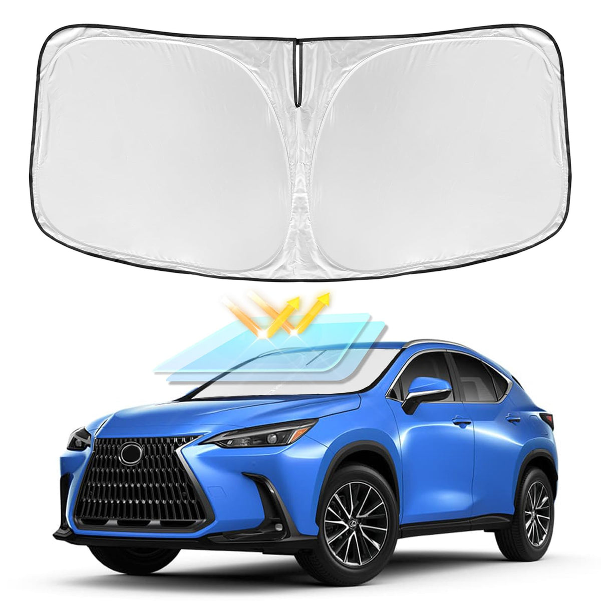 for Toyota Tacoma 2016-2024 2025 2026 Sun Shade Sunshade Windshield Cover