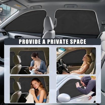 ZATOOTO Magnetic Honda Civic Sun Shade 2017-2024, Privacy & Cool, 4 Pack