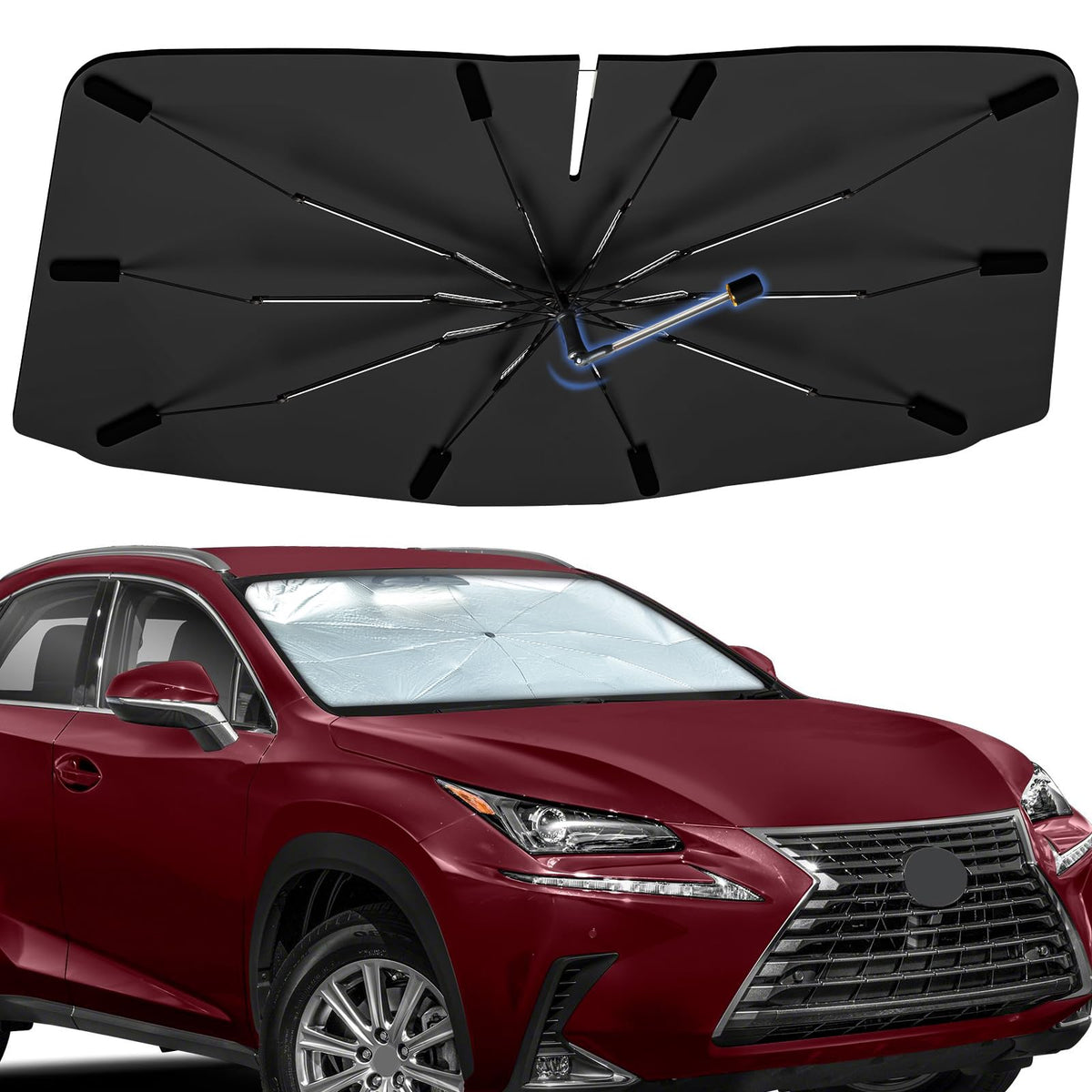 Windshield Sun Shade Umbrella for Dodge Durango 2011-2026 Front Window