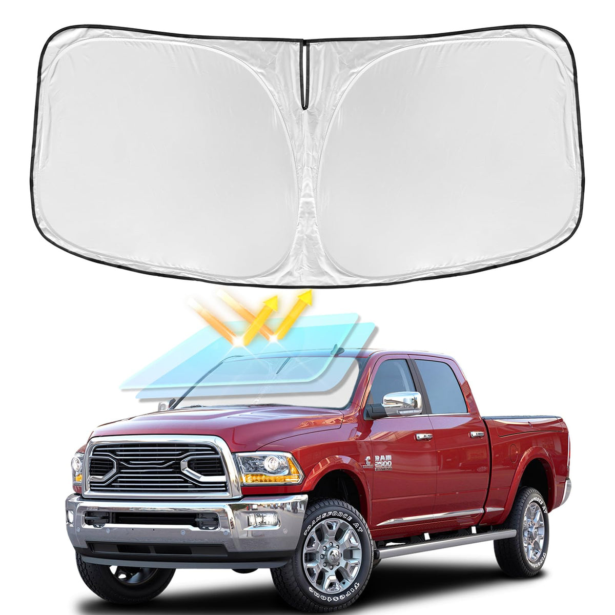 for Toyota Tacoma 2016-2024 2025 2026 Sun Shade Sunshade Windshield Cover