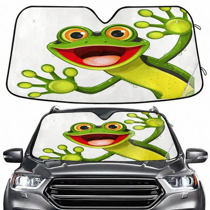 Sea Turtle Teal Windshield Sun Shade for Car Auto SUV Truck Foldable Front Window Sunshade Sun Visor Protector Block UV Rays Reflect Heat, 55" x 28"