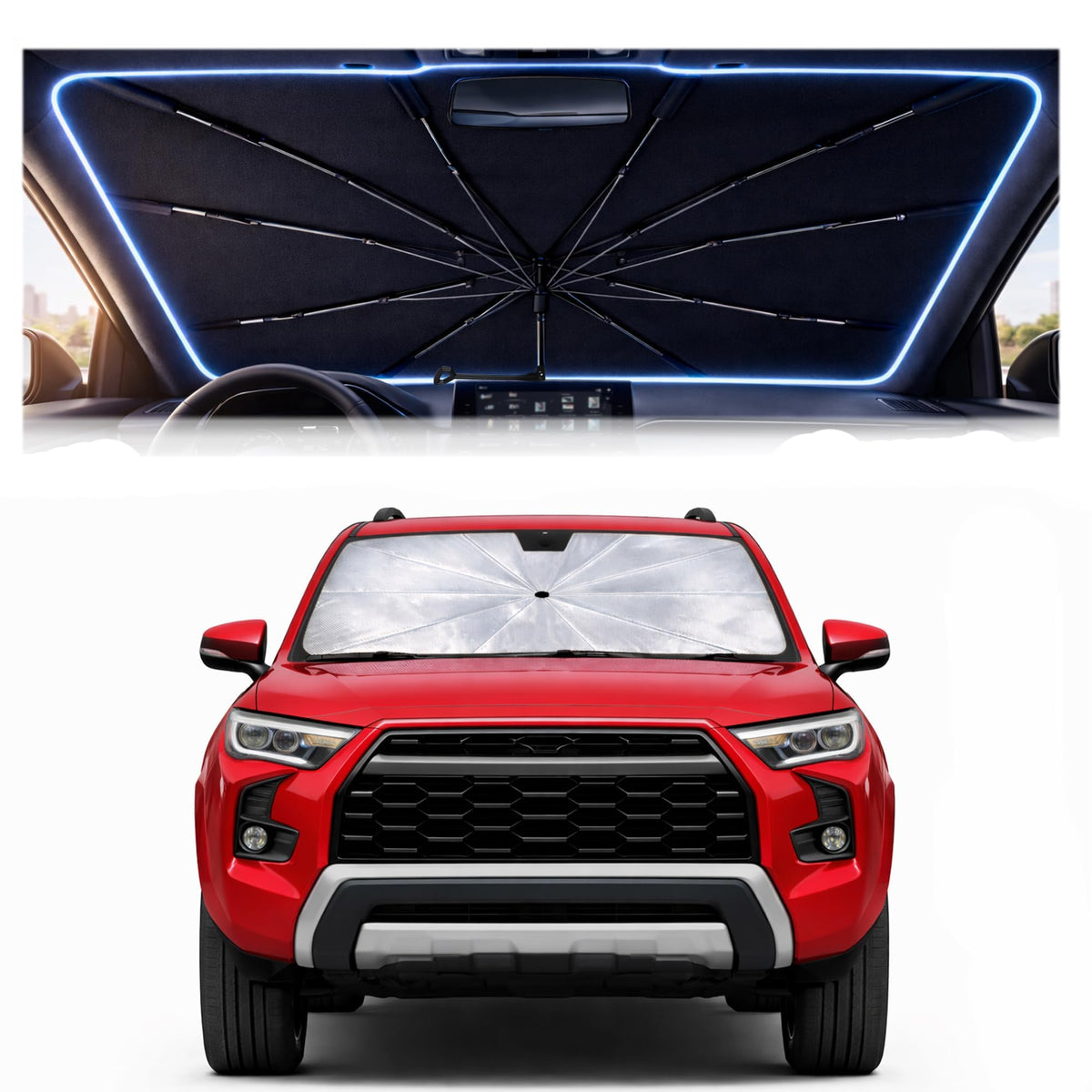 Car Windshield Sun Shade Umbrella for Mercedes Benz GLE 2020-2026