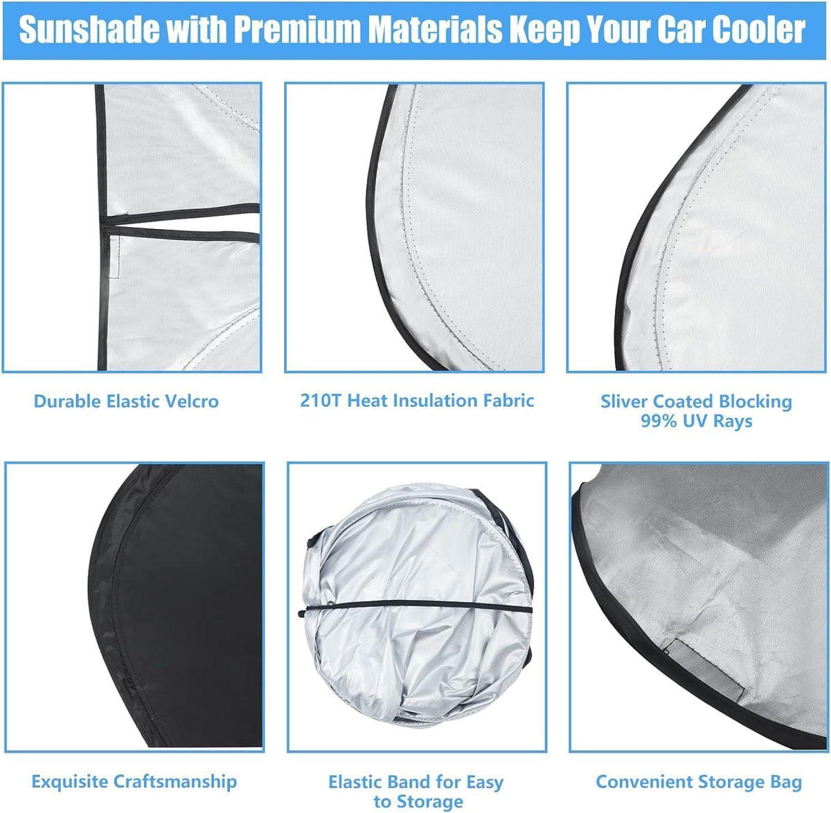 Windshield Sun Shade Car Sunshade Accessories for 2026-2019 Toyota RAV4