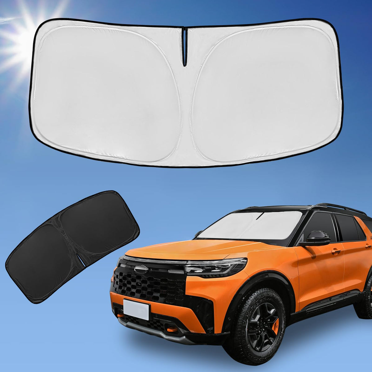 for Toyota Tacoma 2016-2024 2025 2026 Sun Shade Sunshade Windshield Cover