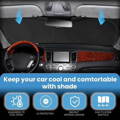 Windshield Sun Shade for Chevrolet Chevy Traverse LS, LT 2018-2026 Sunshade
