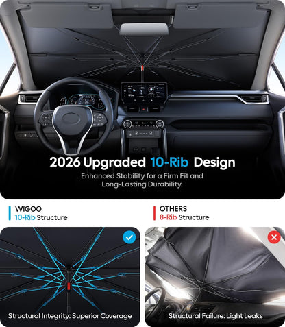 Wigoo Ice-Shield Car Windshield Sun Shade, 60"x36"