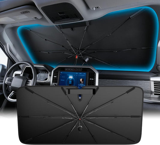Wigoo Car Windshield Sun Shade Umbrella, A12 (58.3 * 36.2 in)