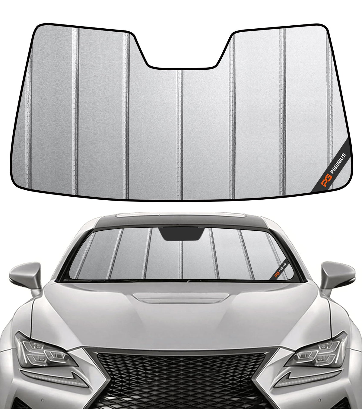 Pigenius Windshield Sunshade for Lexus IS200t/IS250/IS300/IS350/IS F 2014-2020 Front Window Sun Shade - AstraGuard