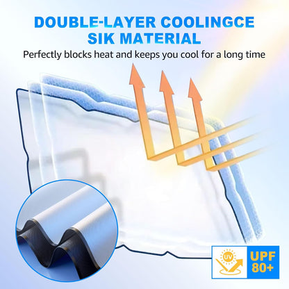 [2026 Upgrade] Car Windshield Sun Shade Umbrella - [10 Fiberglass Ribs][360° Bendable][100% Sun Block] [240T Thickened Titanium Silver ] Ice-Shield Protect Car from Sun Rays Heat Damage