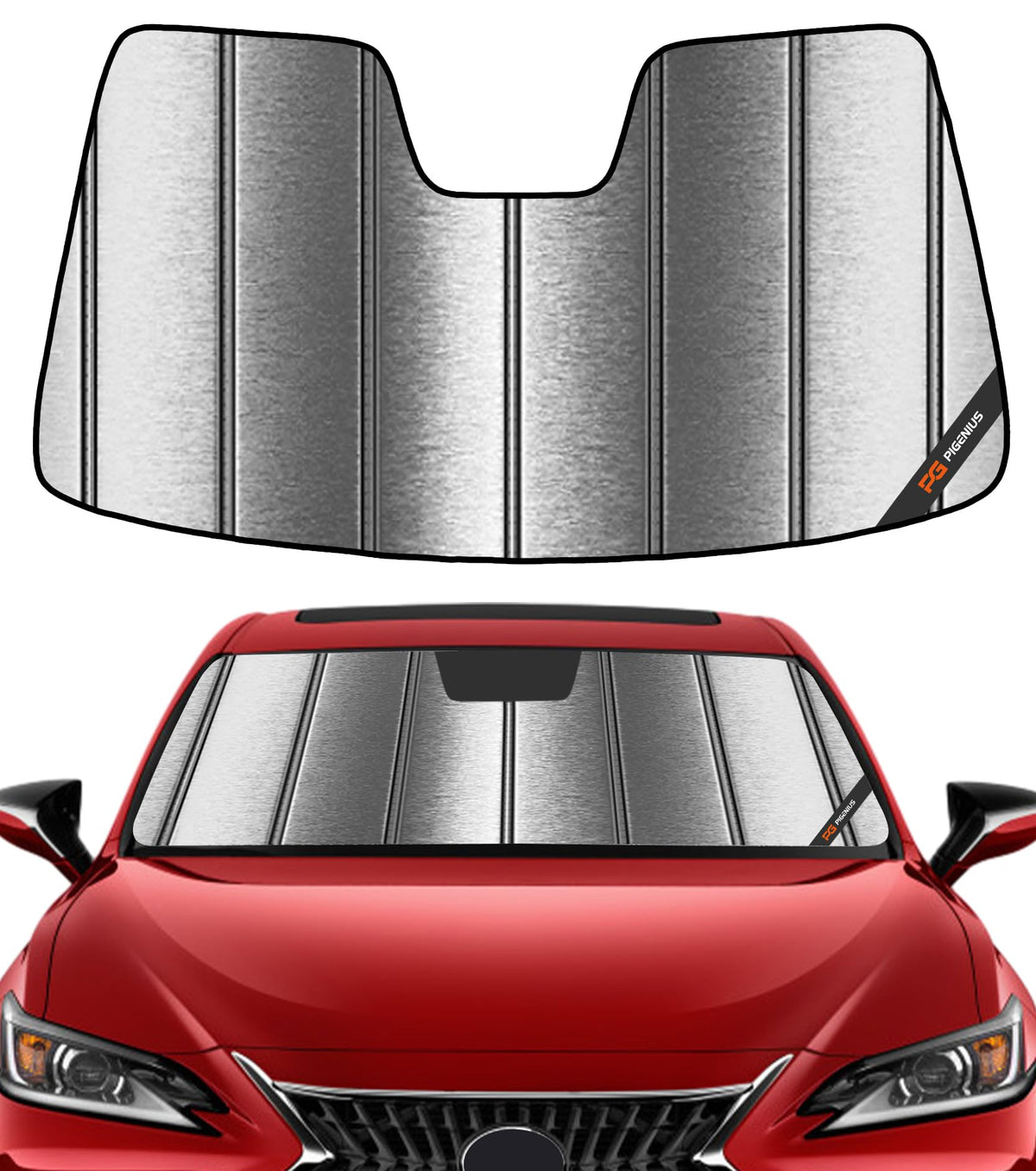 Pigenius Windshield Sunshade for Lexus IS200t/IS250/IS300/IS350/IS F 2014-2020 Front Window Sun Shade - AstraGuard