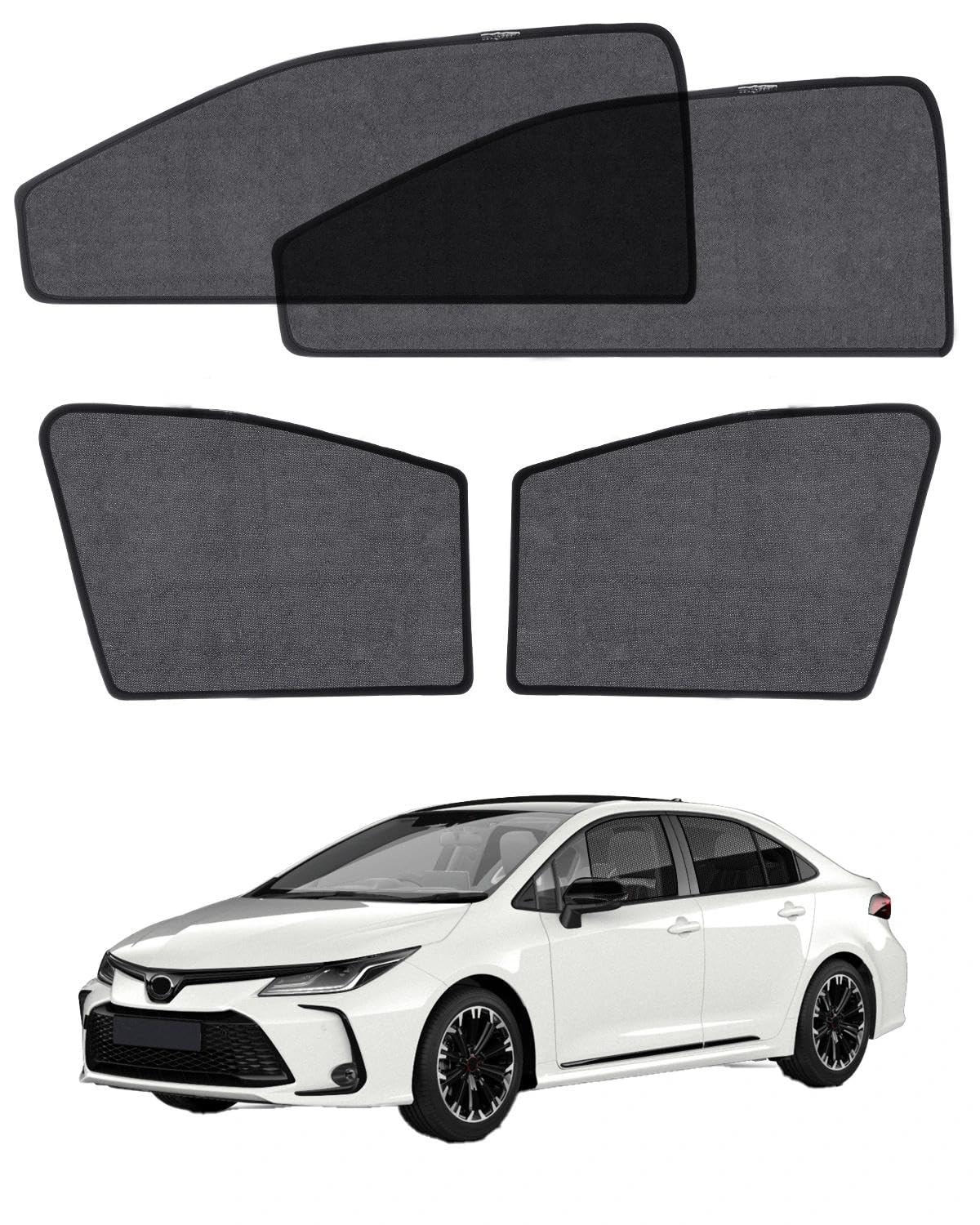 Car Window Shade for Honda Pilot 2016-2022,2 Pack UV & Glare Protection, Breathable Privacy Screen, Insect & Bug Blocker Magnetic Mesh Side Rear Sun Shades for Baby Camping, Napping & Travel