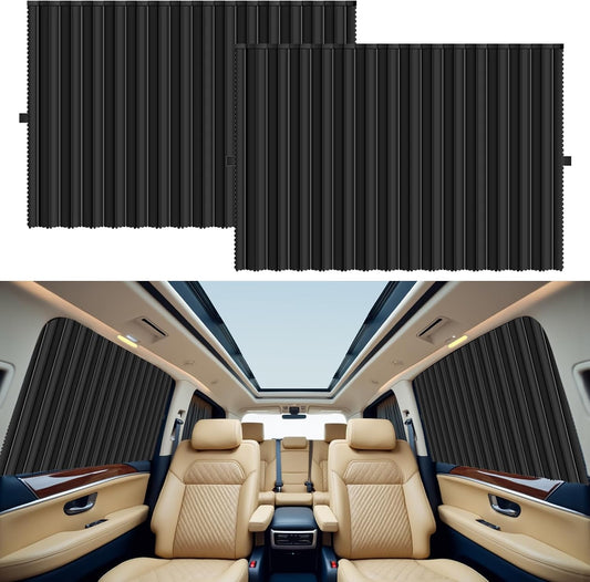 Magnetic Car Side Window Shades, 2Pack Car Privacy Curtains for Window