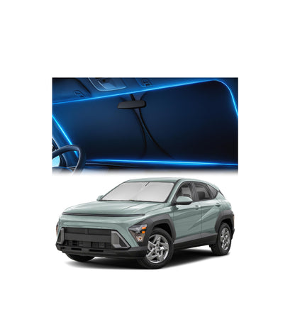Magnelex Windshield Sun Shade for Kia K5 2021-2026 / Hyundai Sonata 2020-2026, Foldable Car Window Sunshade, Heat & UV Visor Cover, Reflective Front Shades Accessories