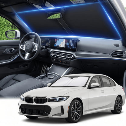 for Honda Accord 2018-2022 Windshield Sun Shade Front Window Shade Custom Fit Accord Accessories Sun Visor Foldable Shade Blocks UV Rays Summer Must Have Car Accessories