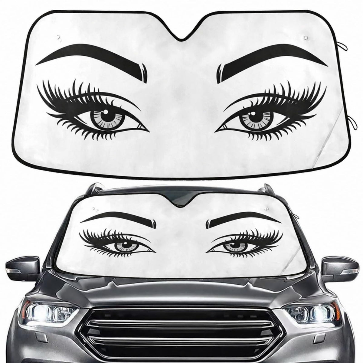 Sea Turtle Teal Windshield Sun Shade for Car Auto SUV Truck Foldable Front Window Sunshade Sun Visor Protector Block UV Rays Reflect Heat, 55" x 28"