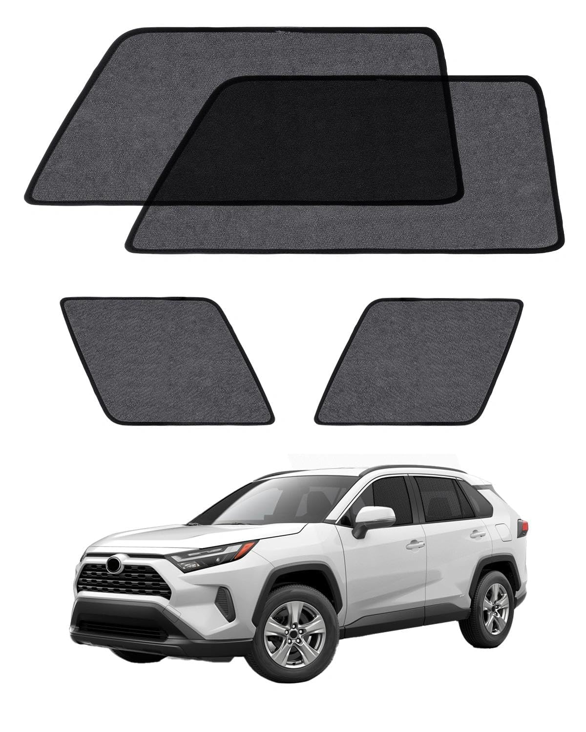 Car Window Shade for Honda Pilot 2016-2022,2 Pack UV & Glare Protection, Breathable Privacy Screen, Insect & Bug Blocker Magnetic Mesh Side Rear Sun Shades for Baby Camping, Napping & Travel
