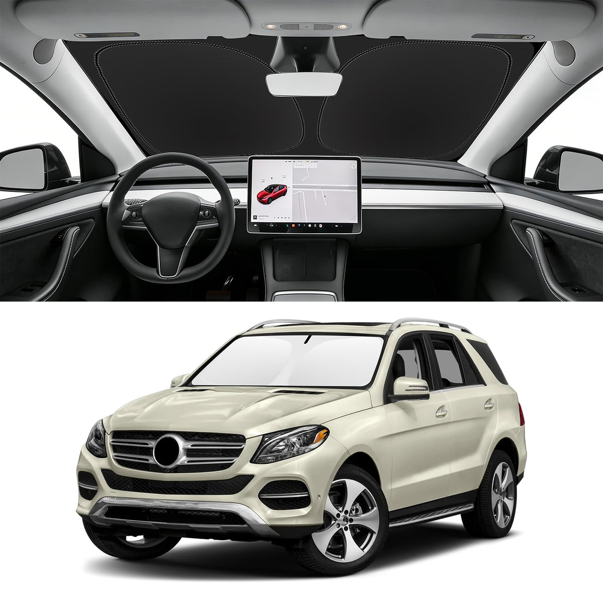Custom Fit Windshield Sun Shade for BMW X1 2016-2026