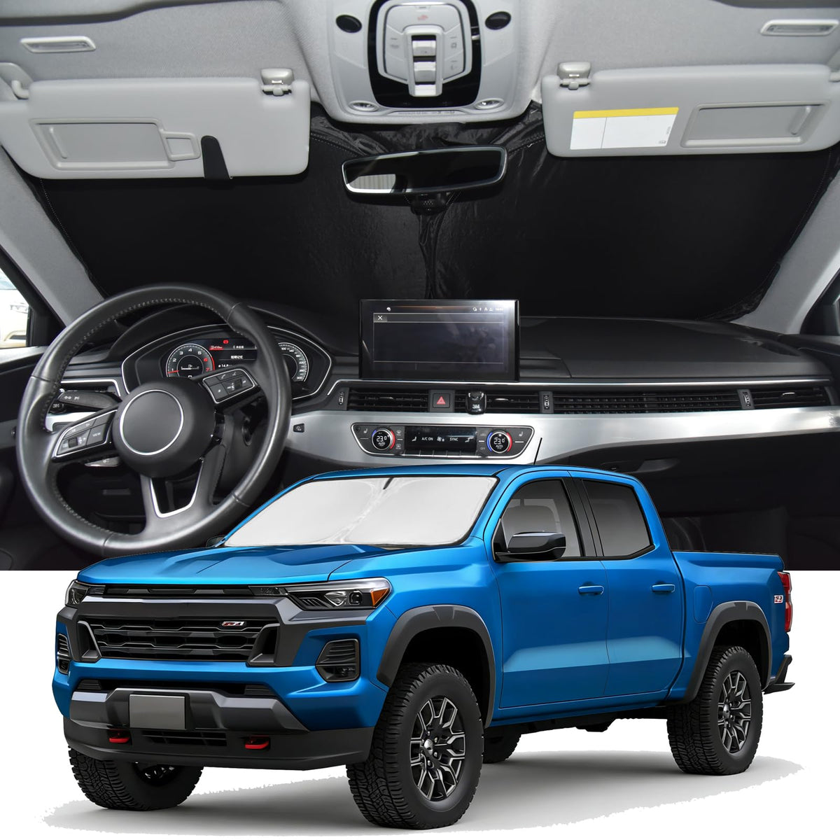 for Toyota Tacoma 2016-2024 2025 2026 Sun Shade Sunshade Windshield Cover