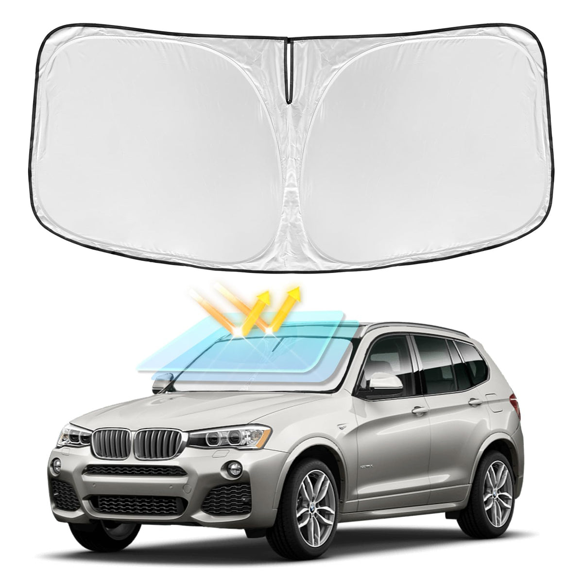 for Toyota Tacoma 2016-2024 2025 2026 Sun Shade Sunshade Windshield Cover