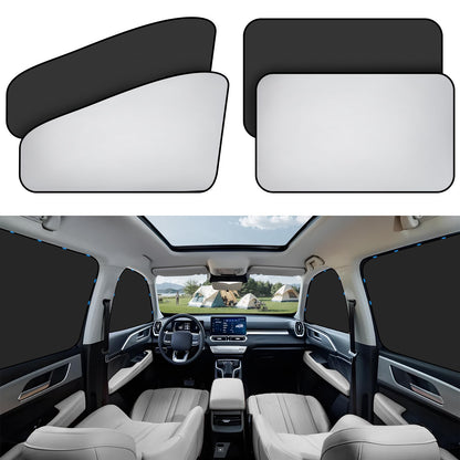 ZATOOTO Magnetic Car Window Shades for Side Window Sun Shade, Full Blackout