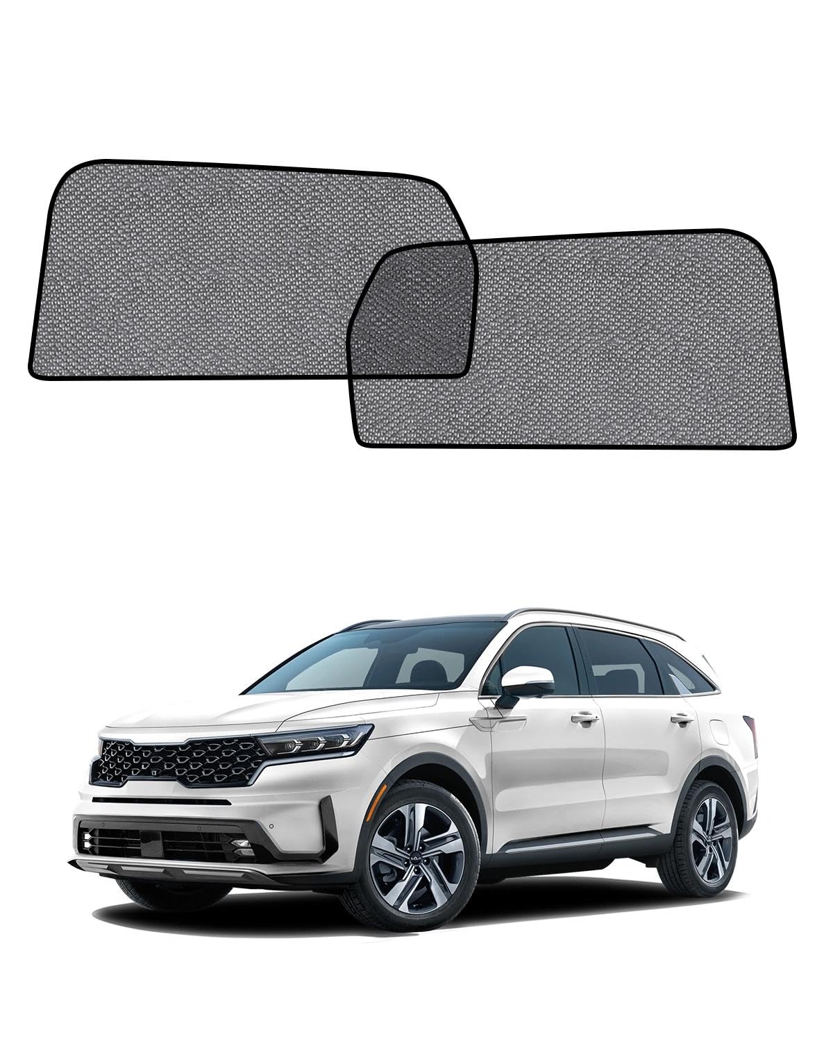 Car Window Shade for Honda Pilot 2016-2022,2 Pack UV & Glare Protection, Breathable Privacy Screen, Insect & Bug Blocker Magnetic Mesh Side Rear Sun Shades for Baby Camping, Napping & Travel