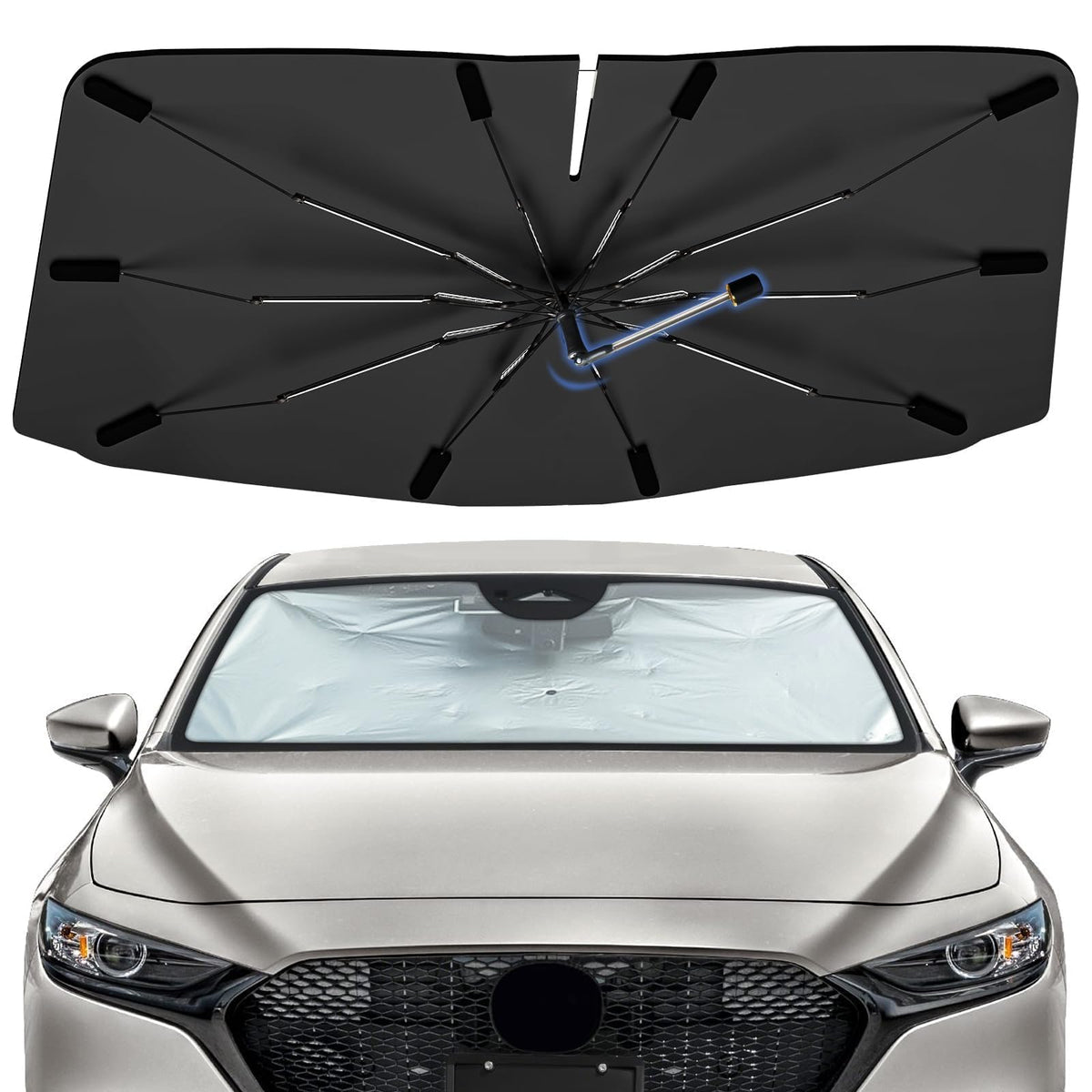 Windshield Sun Shade Umbrella for Dodge Durango 2011-2026 Front Window