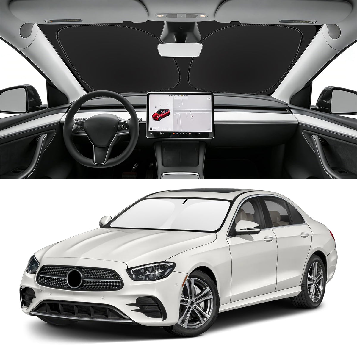 Custom Fit Windshield Sun Shade for BMW X1 2016-2026