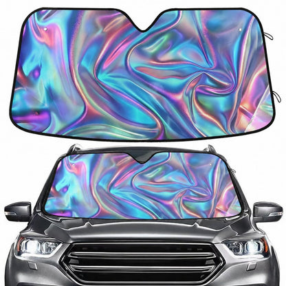 Sea Turtle Teal Windshield Sun Shade for Car Auto SUV Truck Foldable Front Window Sunshade Sun Visor Protector Block UV Rays Reflect Heat, 55" x 28"