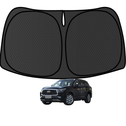 Murano Windshield Sun Shade for Murano 2015-2024 Blocks UV Rays Accessories,1:1 Custom Foldable Thickened Wear-Resistant Front Window Sunshade Visor,Keeps Your Car Cooler