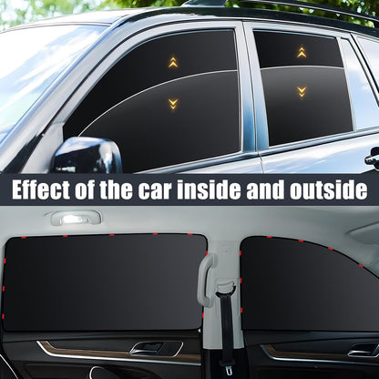 ZATOOTO Magnetic Car Window Shades for Side Window Sun Shade, Full Blackout