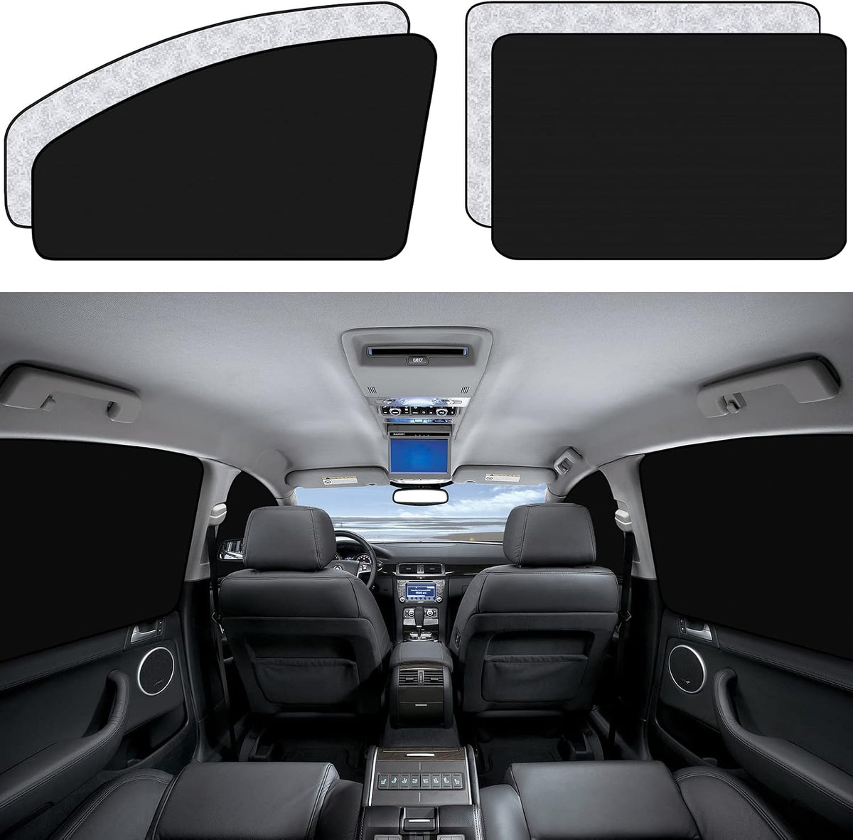 ZATOOTO Magnetic Car Window Shade for Side Window Car Privacy Curtains 4pcs