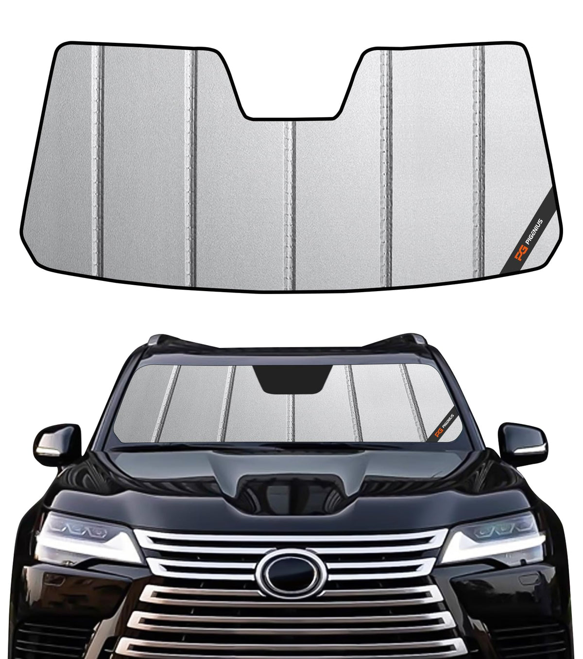 Pigenius Windshield Sunshade for Lexus IS200t/IS250/IS300/IS350/IS F 2014-2020 Front Window Sun Shade - AstraGuard