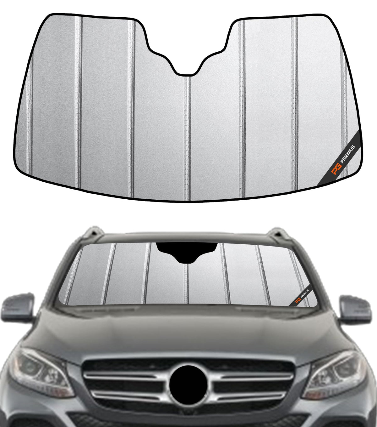 Pigenius Windshield Sunshade for Mercedes-Benz GLE/GLS SUV 2020-2026 Front Window Shade - AstraGuard
