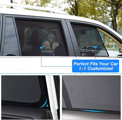 Powerty Car Window Shades for Toyota RAV4 2019-2025 Accessories Side Rear Window Covers Sunshade Magnetic Breathable Mesh Car Priavcy Sun Shades Curtains for Camping, Baby, Napping 6PCS