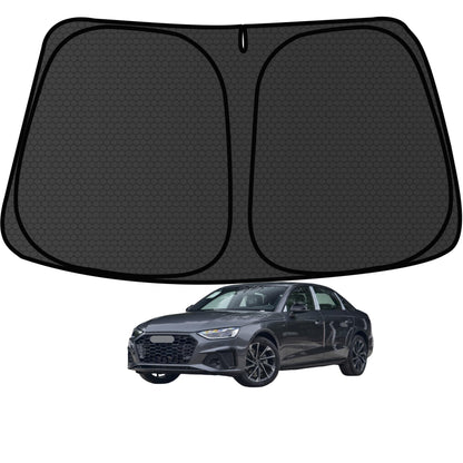 Murano Windshield Sun Shade for Murano 2015-2024 Blocks UV Rays Accessories,1:1 Custom Foldable Thickened Wear-Resistant Front Window Sunshade Visor,Keeps Your Car Cooler