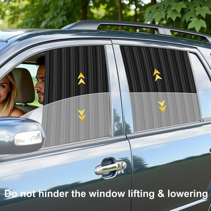 Magnetic Car Side Window Shades, 2Pack Car Privacy Curtains for Window