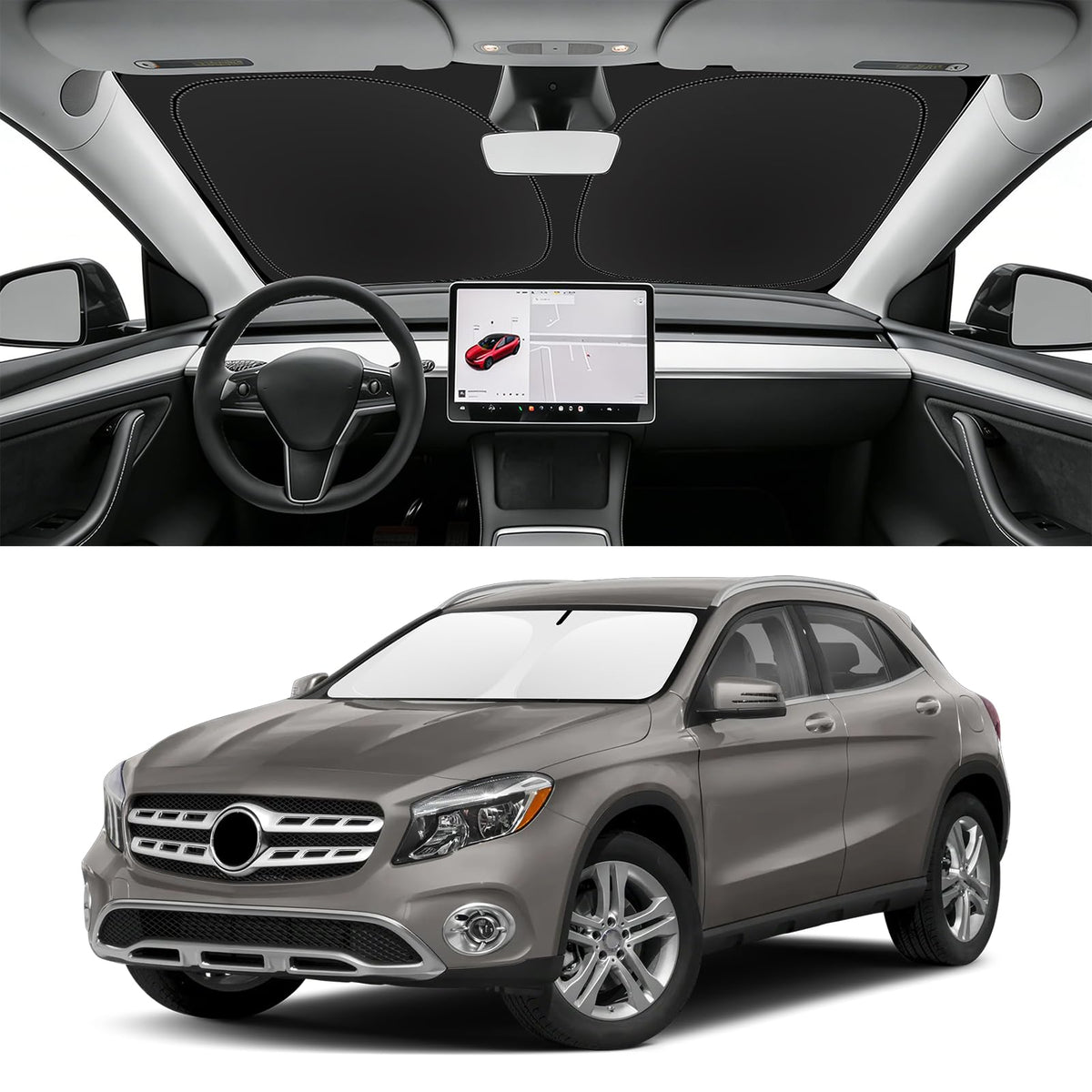 Custom Fit Windshield Sun Shade for BMW X1 2016-2026