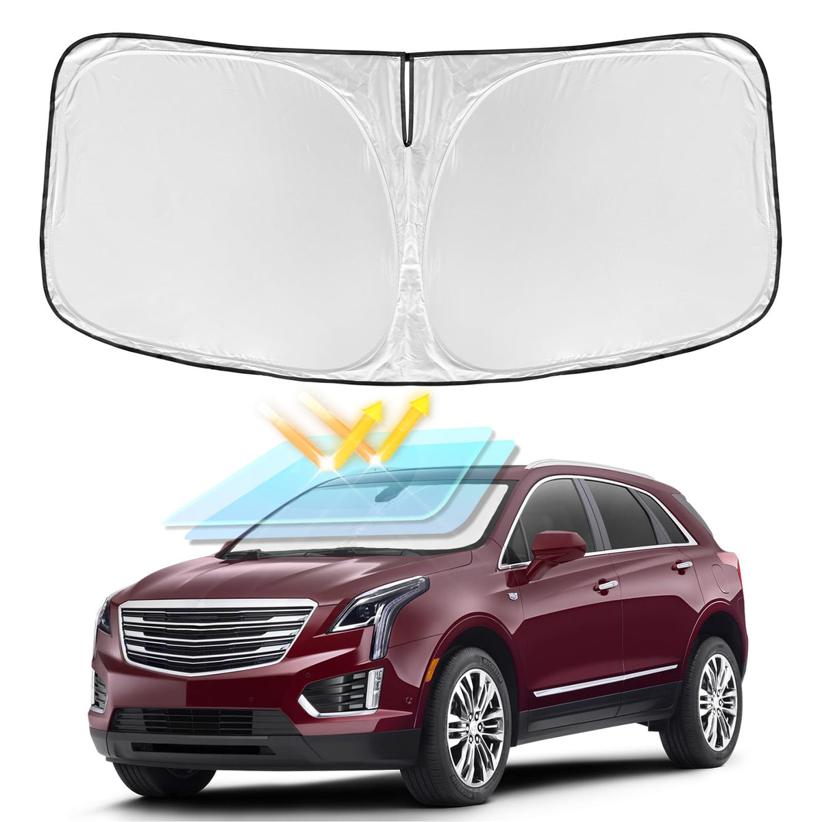 for Toyota Tacoma 2016-2024 2025 2026 Sun Shade Sunshade Windshield Cover